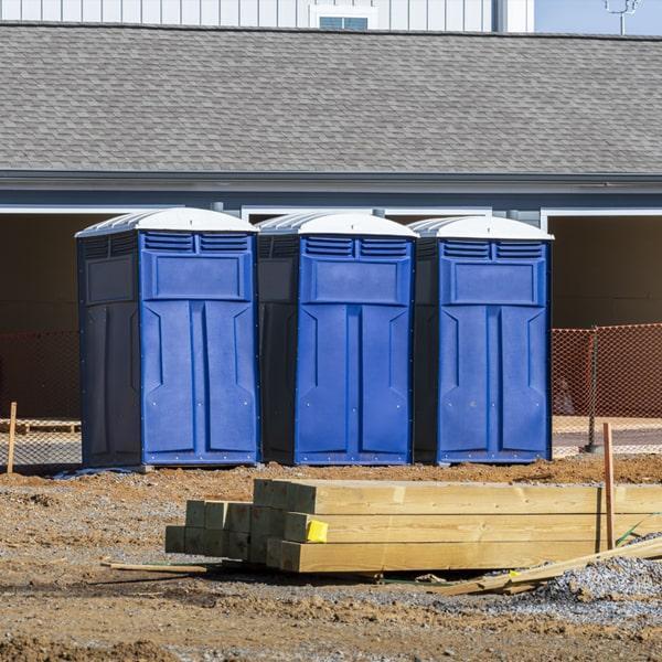 Heavy-duty construction site porta potty in Roseville, California